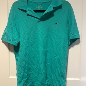 Vineyard Vines Men's Teal Polo Shirt